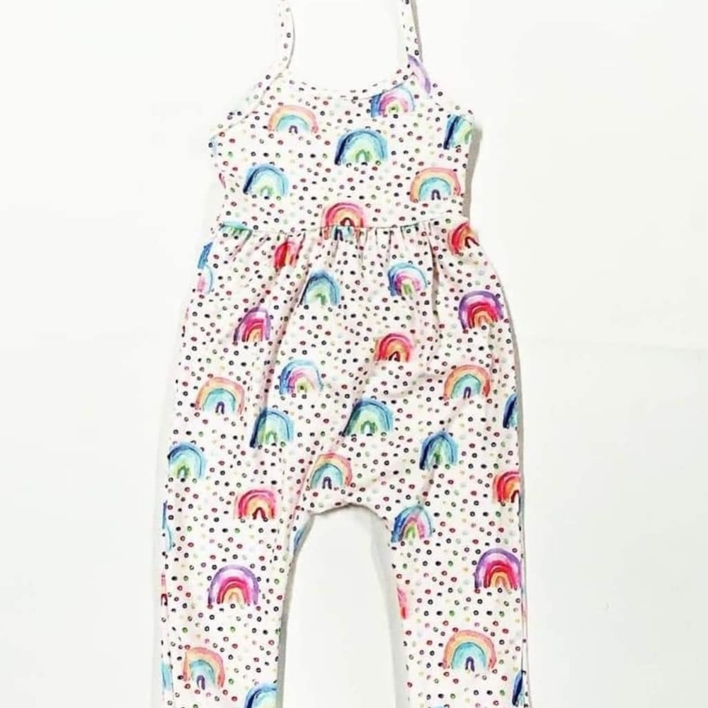 New rainbow romper